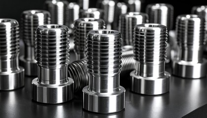 Close-up of metallic parts