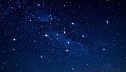 Night Sky with Stars, Milky Way, and Galaxy.