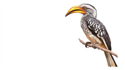 Obraz premium Bird perched on branch