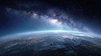 planet earth in space