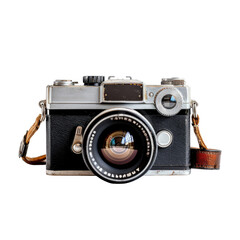 Vintage camera with leather strap