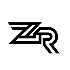 Initial ZR Logo Design, Vector Monogram Concept