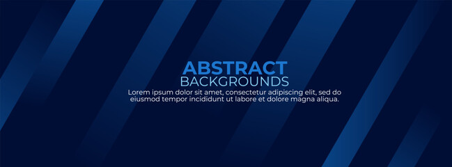 Abstract blue background with diagonal shapes for web landing page banner.