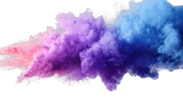 Abstract cloud of multicolored smoke - Powered by Adobe