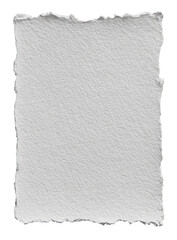 Obraz premium A textured, off-white sheet of paper with a distressed, uneven edge