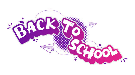 Back to school social media post template vector illustration with colorful with white background. Vector eps