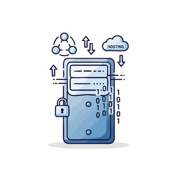 Secure Server Data Hosting and Network Connection
