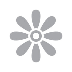Flower-shaped decorative traditional Korean pattern.