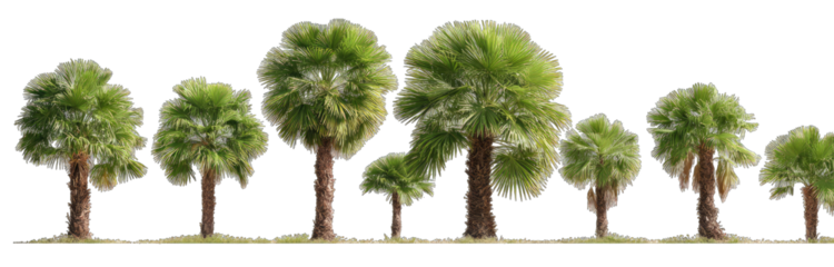 Row of palm trees (2)