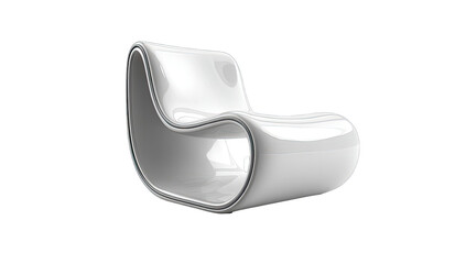 Sleek white modern chair