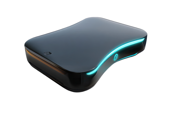 Sleek, modern device with glowing accents