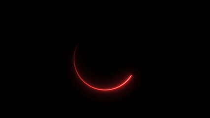 Neon blue circle frame loading icon background illustration in retro style and creating a stunning 4k illustration .	
