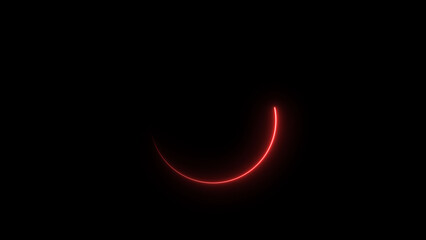 Neon blue circle frame loading icon background illustration in retro style and creating a stunning 4k illustration .	
