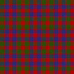 Blue, Green, Red Tartan Weave Pattern - Tile
