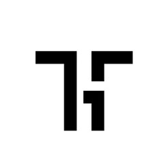 Obraz premium Abstract Black Geometric Shape on White Background