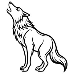 Howling Wolf Illustration