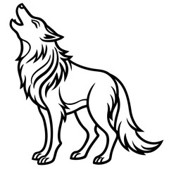 Howling Wolf Illustration
