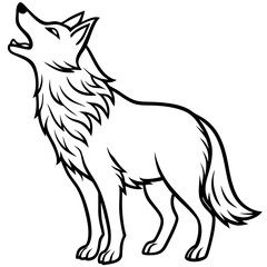 Howling Wolf Illustration