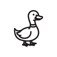 Adorable Cartoon Duck Illustration