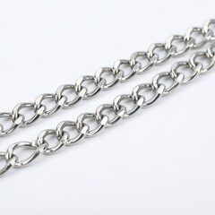 Obraz premium Shiny metal chain links