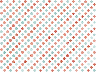 手描き背景　ドット　水彩　カラフル
