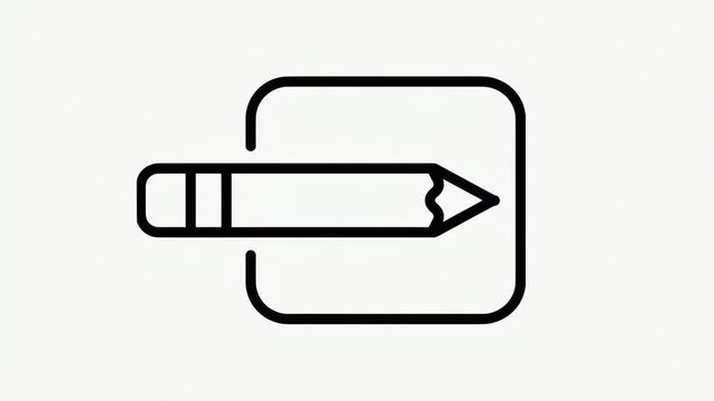 paper pen sign document signature business video animation