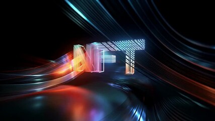 Animated 3D Cryptocurrency & Finance Motion Graphics Pack – Bitcoin, Blockchain, NFT, Money, Futuristic Digital Intro Backgrounds, financial technology, intro, technology, 3d animation, glowing text, - Powered by Adobe