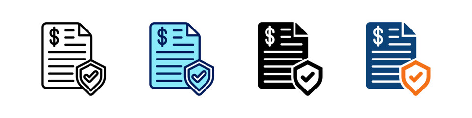 Internal Controls All In One Icon Multi Styles Vector Set