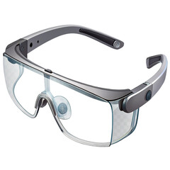 Sleek modern smart glasses with camera and transparent lenses for advanced augmented reality experiences