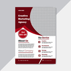 Creative modern flyer design template.
