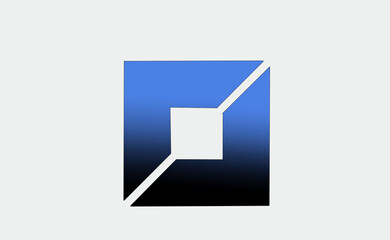 SQUARE VECTOR DESIGN IN BLUE GRADIENT COLOR