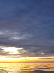 sunset over the ocean