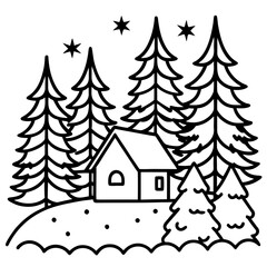 Pine Snow Texture Vector