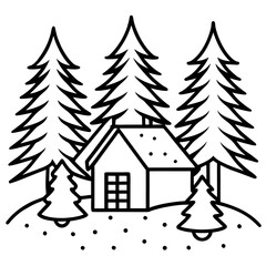 Pine Snow Texture Vector