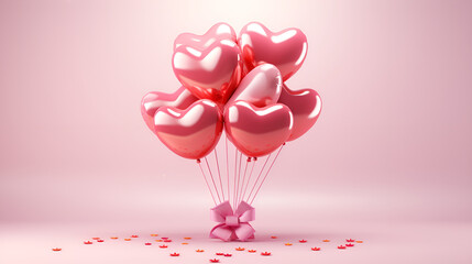 pink heart shaped balloon