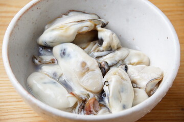 生牡蠣食材