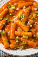 Homemade Cheesy Korean Tteokbokki