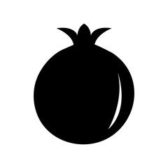 Pomegranate icon Isolated flat vector simple illustration for web and app..eps