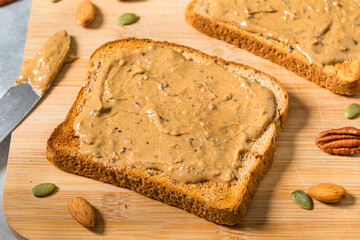 Homemade Seed and Nut Butter on Toast