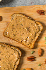 Homemade Seed and Nut Butter on Toast