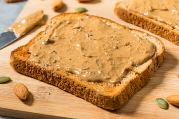 Homemade Seed and Nut Butter on Toast