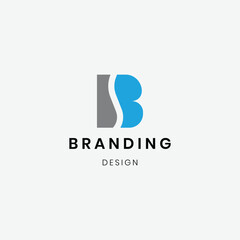 Professional initial B logo template
