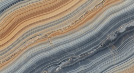 Stunning natural stone texture with sweeping bands of earthy tones and cool grays