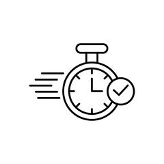 quick response icon Flat vector set outline simple illustration for web and app..eps