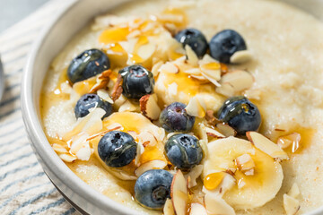 Healthy Homemade Creamy Farina Breakfast Porridge