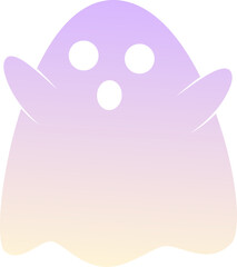 halloween ghost gradient element