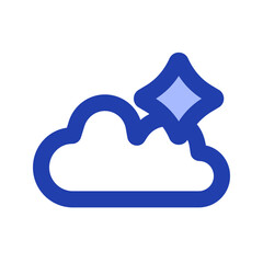 cloud blue icon