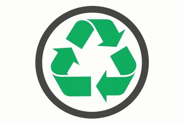 Obraz premium green recycle symbol