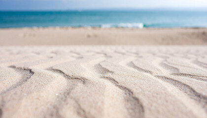Gentle ripples on golden sandy floor
