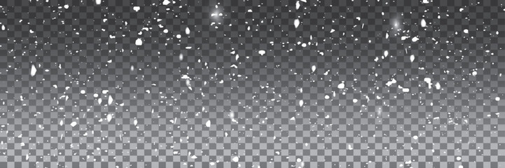 Snow storm effect, blurred, cold wind with snow.